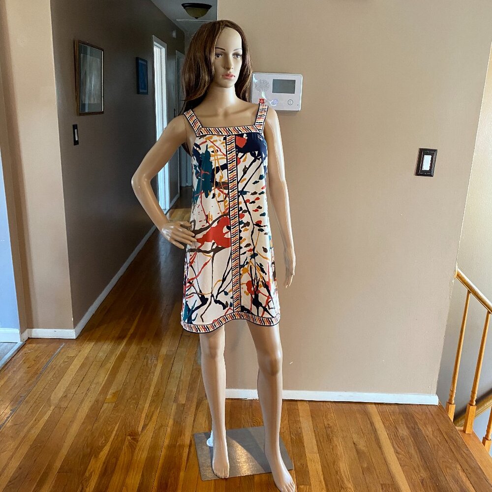 BCBG Paint Splatter Sleeveless Mini Dress Size S
